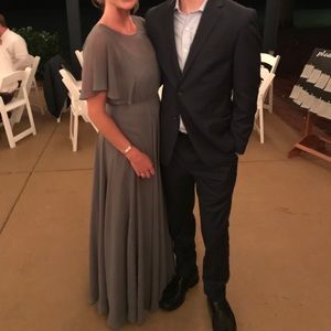 Jenny Yoo Peyton Grey dress. Size 10, runs small